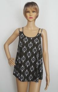 Hippie Rose Womens Double Strap Tank Top